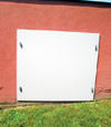 head-on view of one of our doors installed in Cumberland for crawl spaces