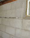 Severely buckling foundation walls in a home in Manotick in need of repairs.