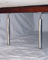 a crawl space repaired with crawl space jack posts and a crawl space liner for a home in Rockland