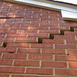 stair step cracking on a foundation wall in Nepean