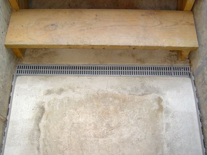 grated basement stair drain lg