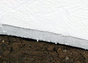 Insulation installed on a crawl space floor in Rockland
