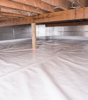 Installed crawl space insulation in Rockcliffe