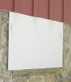 head-on view of one of our doors installed in Russell for crawl spaces