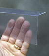 Closeup of a clear plastic covering on a Stittsville crawl space block wall