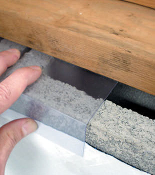 Block wall clear covering for wet crawl spaces in Stittsville