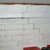 A buckling foundation wall in a Embrun home.