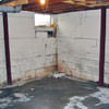 Rusted, corroded i-beams found with a failing foundation in a Cumberland home.