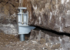 A properly installed foundation push pier system in Nepean repaired by our foundation contractors.