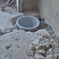 Placing a sump pit in a Greely home