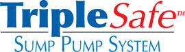 Sump pump system logo for our TripleSafe™, available in areas like Bourget