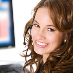 A basement waterproofing customer service specialist in Kanata scheduling an appointment.
