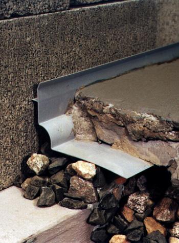 below foundation slab drain system for installing a French drain in Morewood