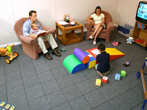 Waterproof basement flooring installed in a family room in Carleton Place, Ontario