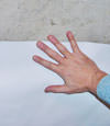 closeup of a plastic basement wall covering on concrete in Munster